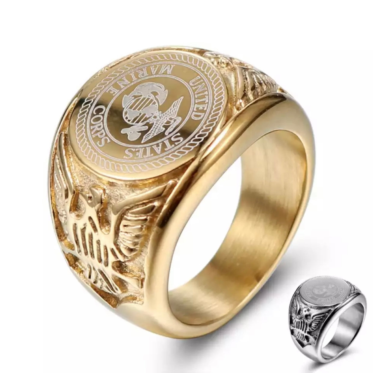 JAKE STAINLESS STEEL MARINE RING