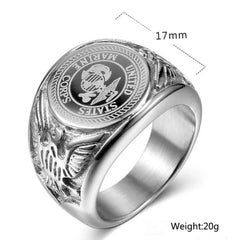 JAKE STAINLESS STEEL MARINE RING
