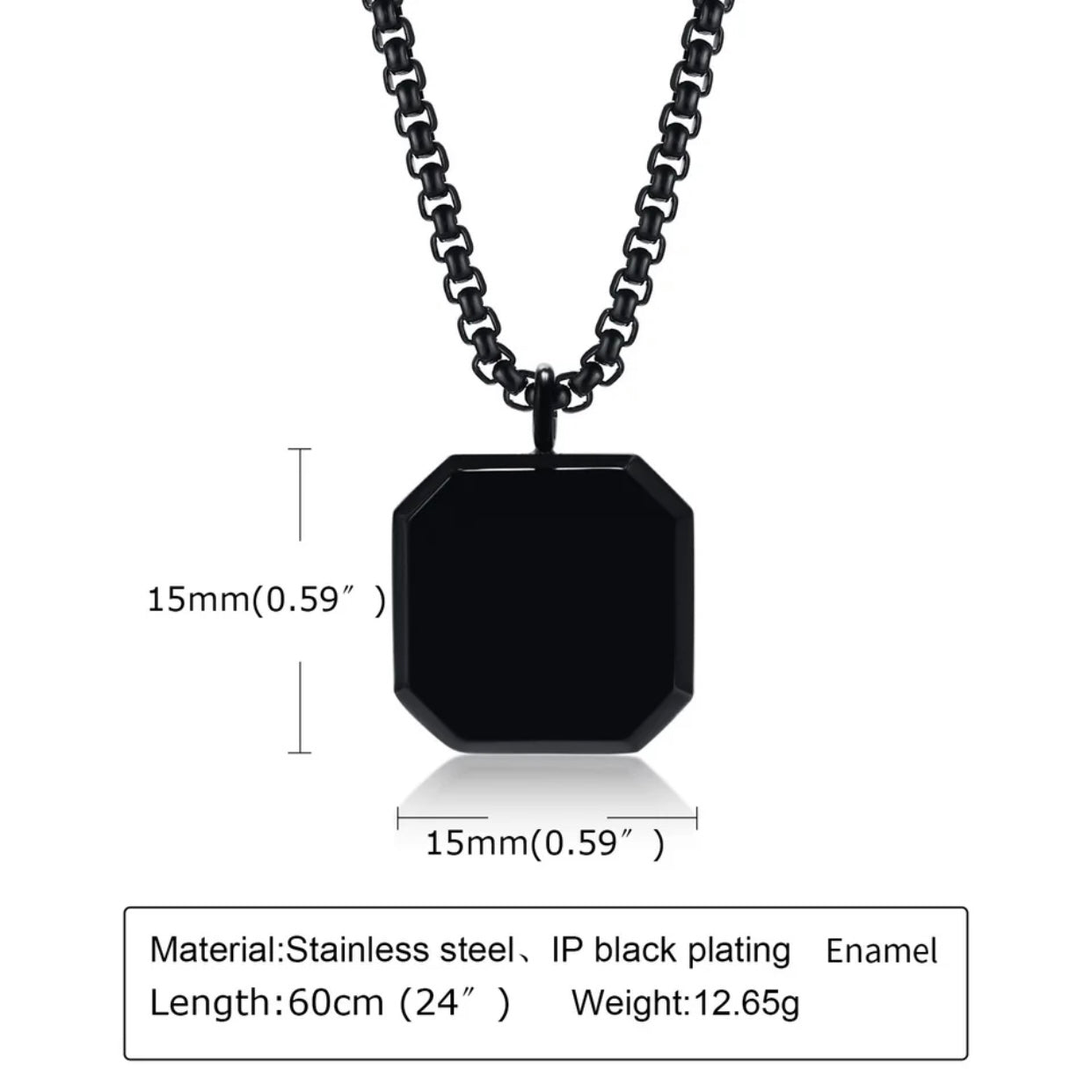 MATHEUS SQUARE MENS PENDENT