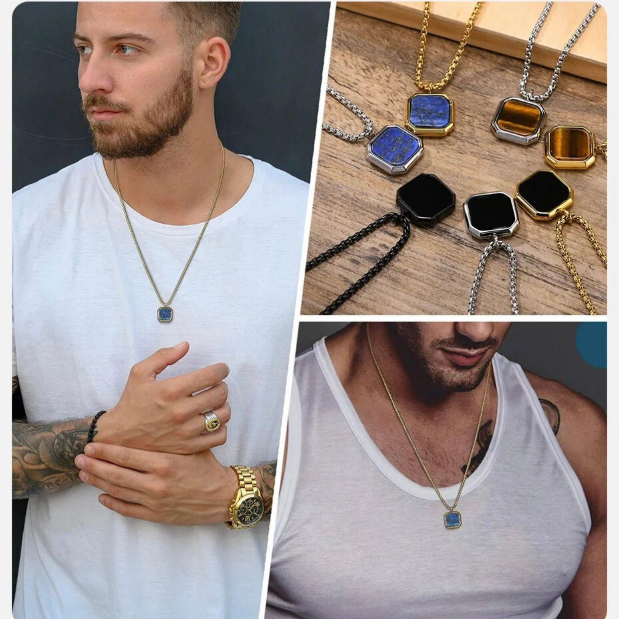 MATHEUS SQUARE MENS PENDENT