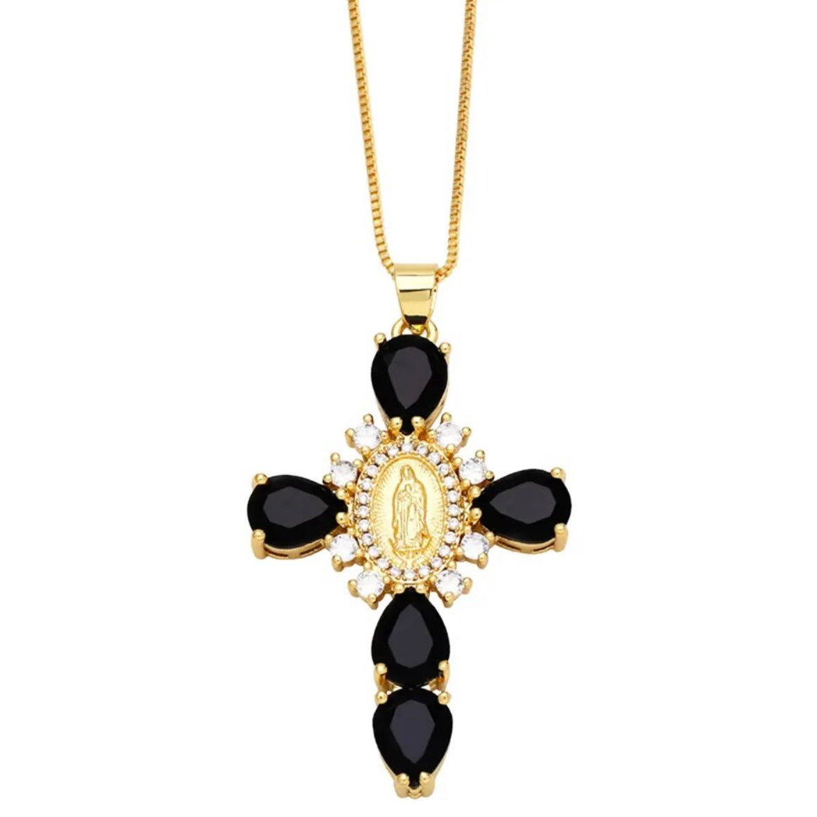 MARY CROSS PENDENT NECKLACE