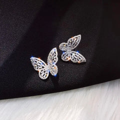 CASSANDRA BLING BUTTERFLY EARRINGS