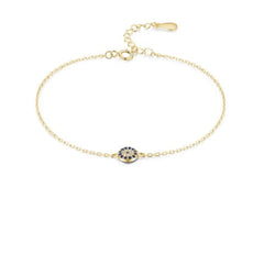 AMBROGIO STERLING SILVER EVIL EYE BRACELET