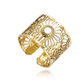 ALANDRA MESH NATURAL STONE RING