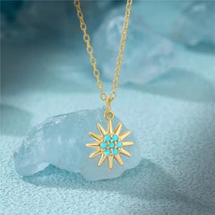 AERIE TURQUOISE SUNBURST NECKLACE