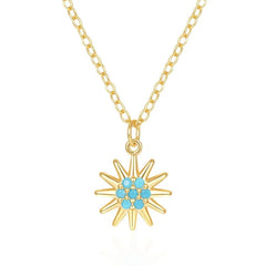 AERIE TURQUOISE SUNBURST NECKLACE