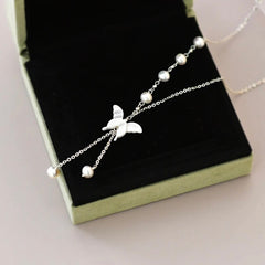 LEILANI FRESHWATER PEARL BUTTERFLY NECKLACE