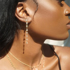 CLARA STERLING SILVER DANGLE EARRINGS