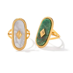 RAELYNN ANTIQUE NATUAL STONE RING