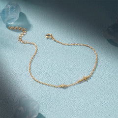 ARYA STERLING SILVER CROSS BRACELET