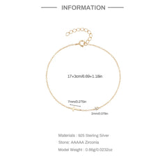 ARYA STERLING SILVER CROSS BRACELET