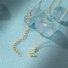MAREN STERLING SILVER TURQUOISE BUTTERFLY NECKLACE
