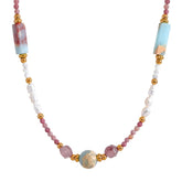 EMMIE NATURAL STONE BEAD NECKLACE