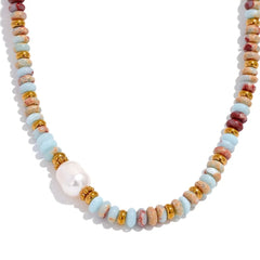 AILA NATUAL STONE NECKLACE