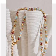 AILA NATUAL STONE NECKLACE