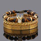 ATLAS TIGERS EYE CROWN BRACELET