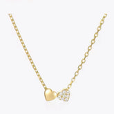 KENNA STERLING SILVER DAINTY HEART NECKLACE