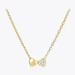 KENNA STERLING SILVER DAINTY HEART NECKLACE