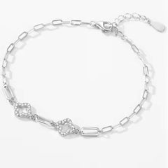 WILLOW STERLING SILVER CLOVER BRACELET