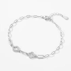WILLOW STERLING SILVER CLOVER BRACELET