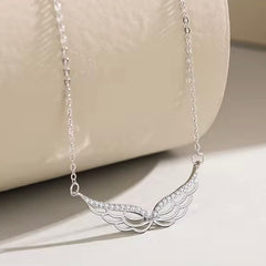 ANGELINA STERLING SILVER ANGEL WINGS NECKLACE
