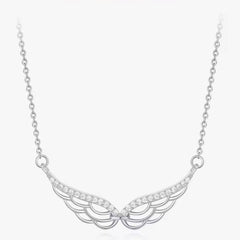 ANGELINA STERLING SILVER ANGEL WINGS NECKLACE