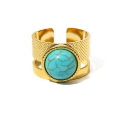 ELOISE NATUAL STONE CUFF RING