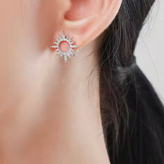 AURORA STERLING SILVER STAR STUD  EARRINGS