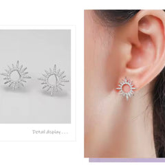 AURORA STERLING SILVER STAR STUD  EARRINGS