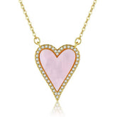 MIRANDA TURQUOISE BIG HEART NECKLACE