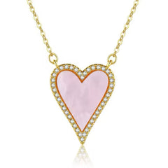 MIRANDA TURQUOISE BIG HEART NECKLACE