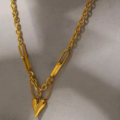 AMAEDA HEART CHARM NECKLACE