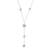 AMBER STAR PENDENT LARIAT NECKLACE