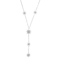 AMBER STAR PENDENT LARIAT NECKLACE