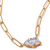 BIANCA CZ CHARM NECKLACE