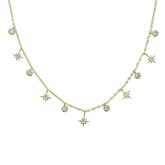 ESTANCIA STERLING SILVER CHARM NECKLACE