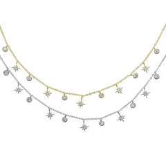 ESTANCIA STERLING SILVER CHARM NECKLACE