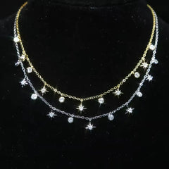 ESTANCIA STERLING SILVER CHARM NECKLACE