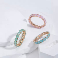 ANDREA BLUE STONE CZ RING