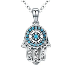 MICAELA STERLING SILVER FATIMA NECKLACE