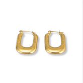 KARIN WIDE SQUARE HOOP EARRINGS