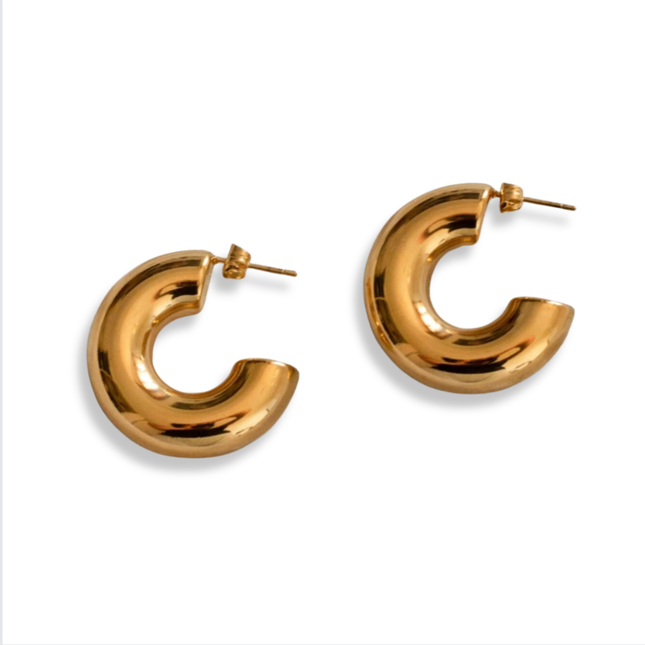 SIENNA SMALL CHUNKY HOOP EARRINGS