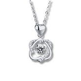 DIAMANTÉ HEART MOISSANITE PENDENT NECKLACE
