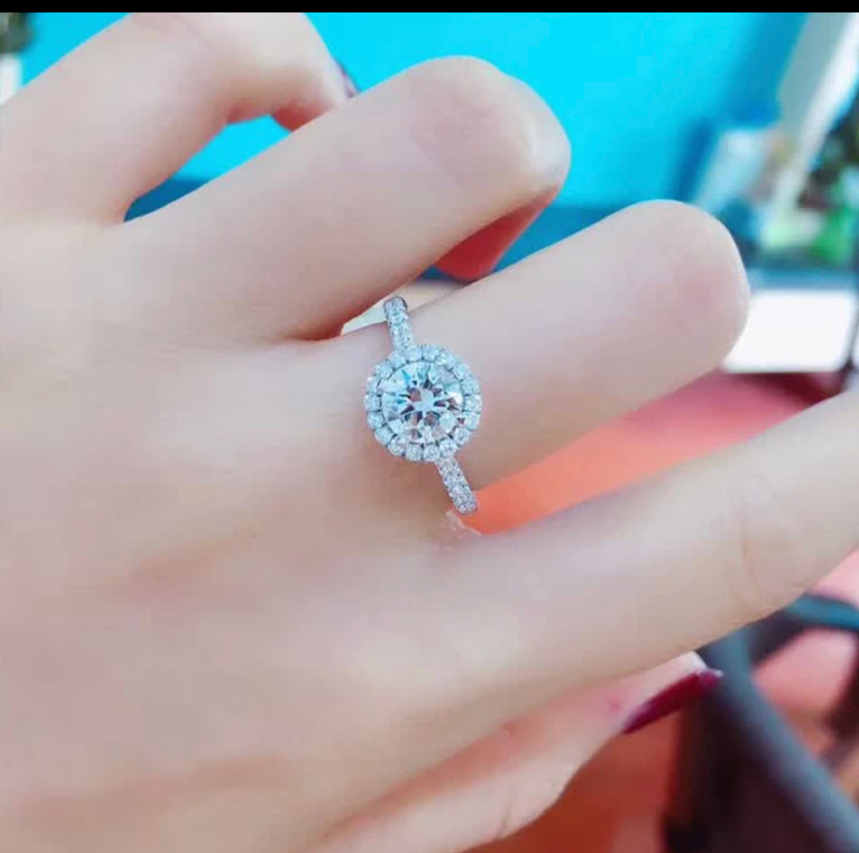 KAYMAN .05 MOISSANITE DIAMOND RING