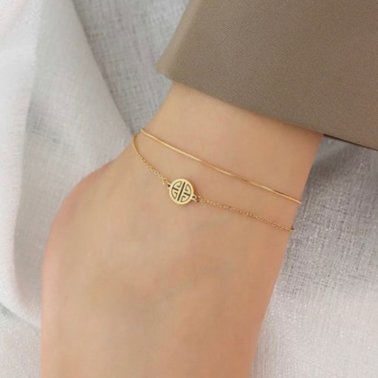 SANDRA COIN ANKLET
