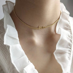 VINCENZIA STERLING SILVER LOVE CHOKER