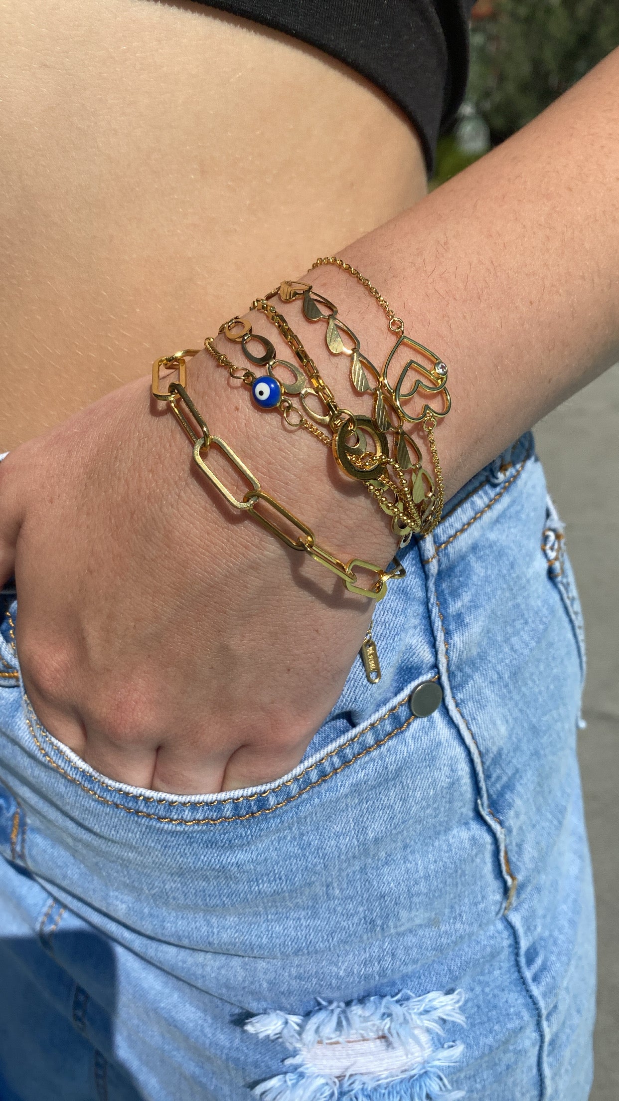 LIVIA GEOMETRIC C LINK BRACELET