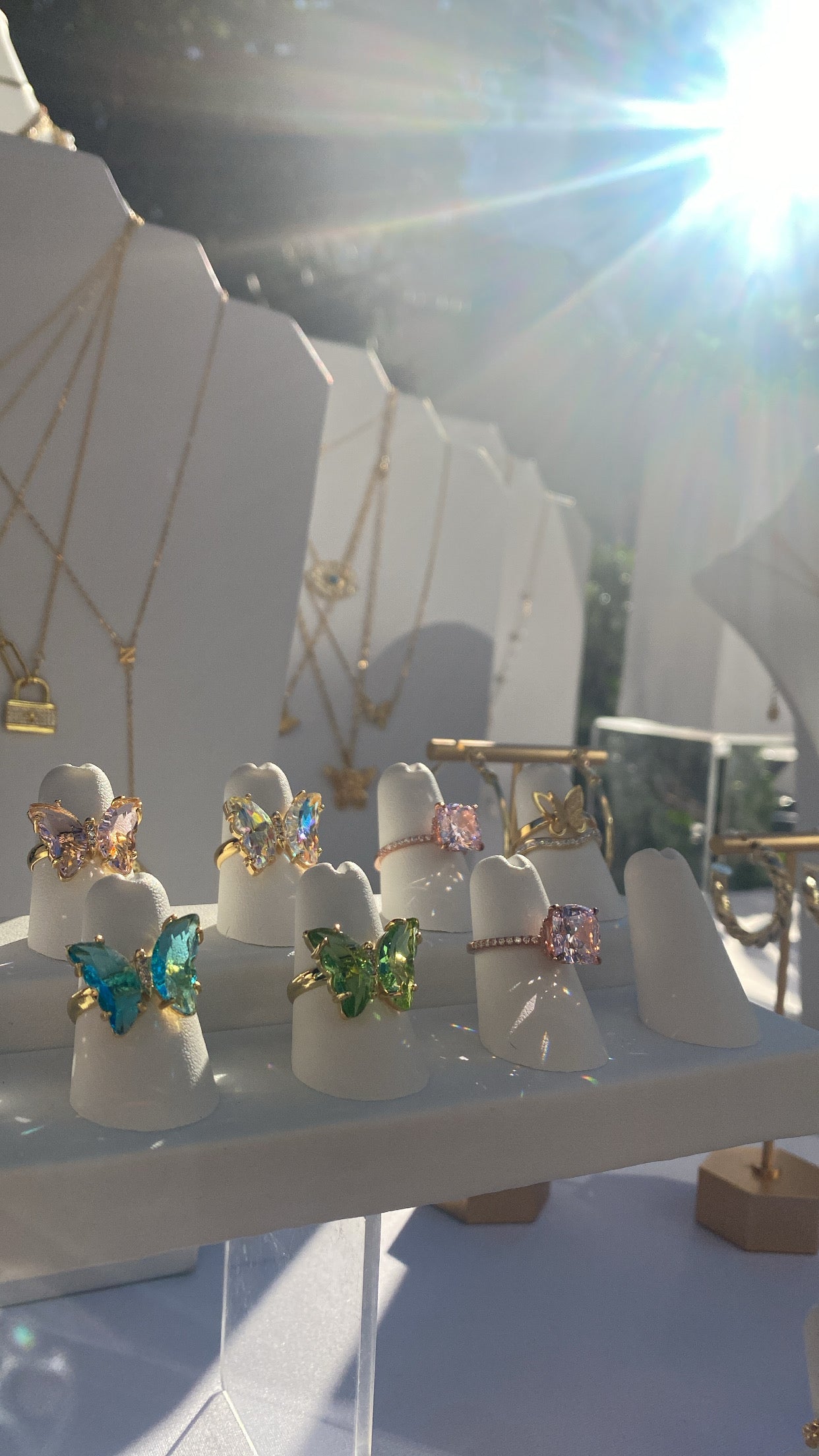 FARFALLA CRYSTAL BUTTERFLY RING