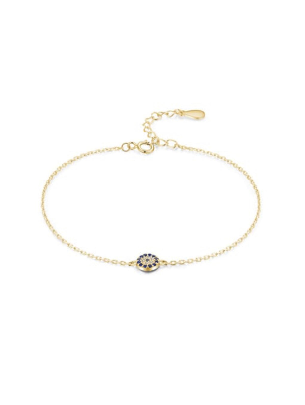 AMBROGIO STERLING SILVER EVIL EYE BRACELET