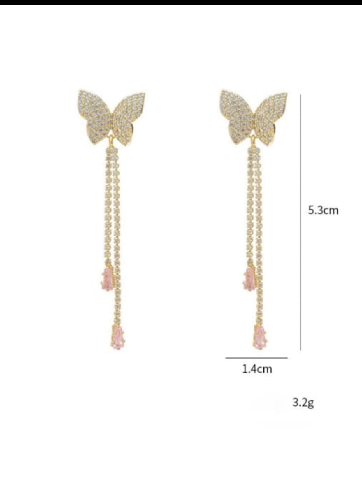 ZETA BUTTERFLY DANGLE EARRINGS